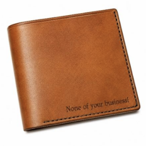 bifold leather wallet