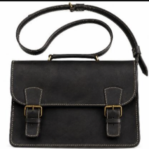 premium leather oldschool messenger bag